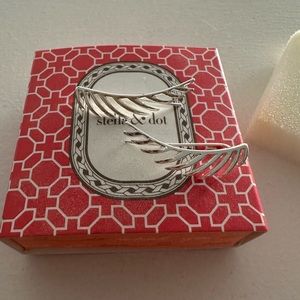 Stella & Dot Haven Ear Climbers (Silver)